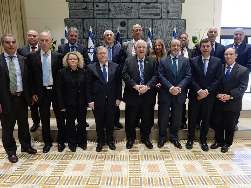 President Rivlin with Israeli ambassadors to Africa